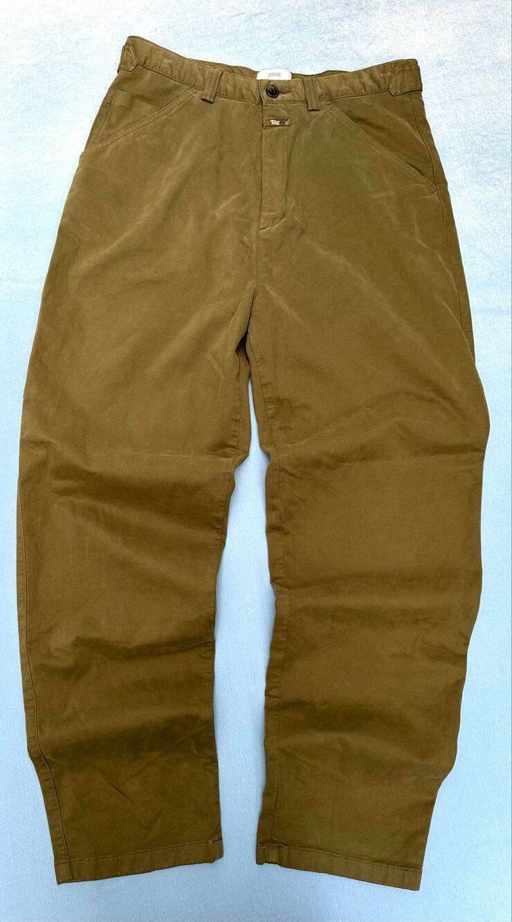 CLOSED Dover Tapered Men's Chino Pants Size 32 Brown Twill Casual